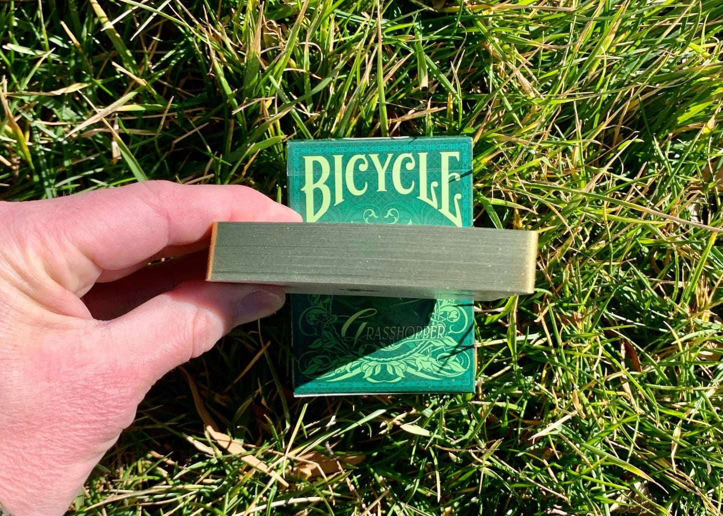 PlayingCardDecks.com-Grasshopper Gilded Bicycle Playing Cards