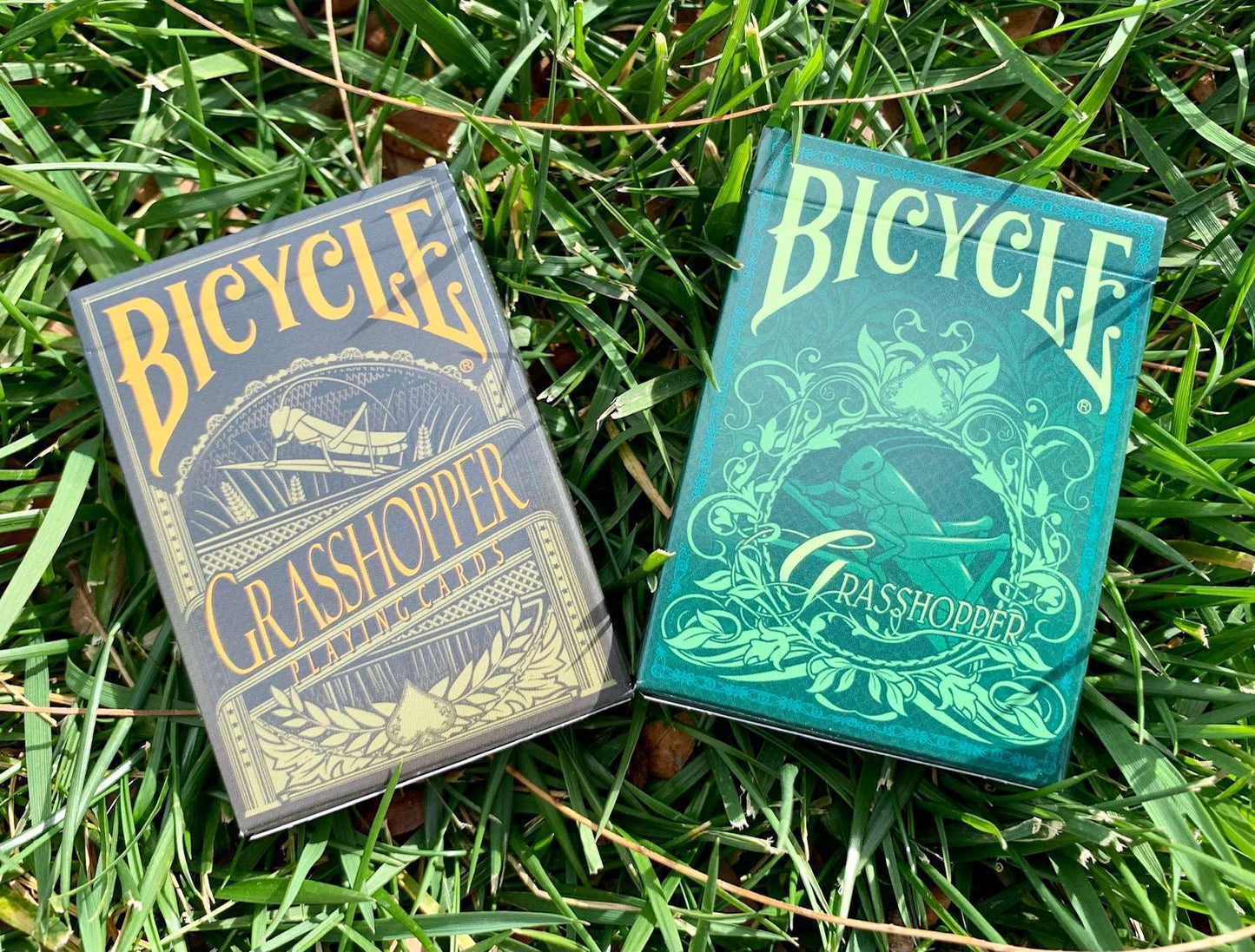 PlayingCardDecks.com-Grasshopper Gilded Bicycle Playing Cards