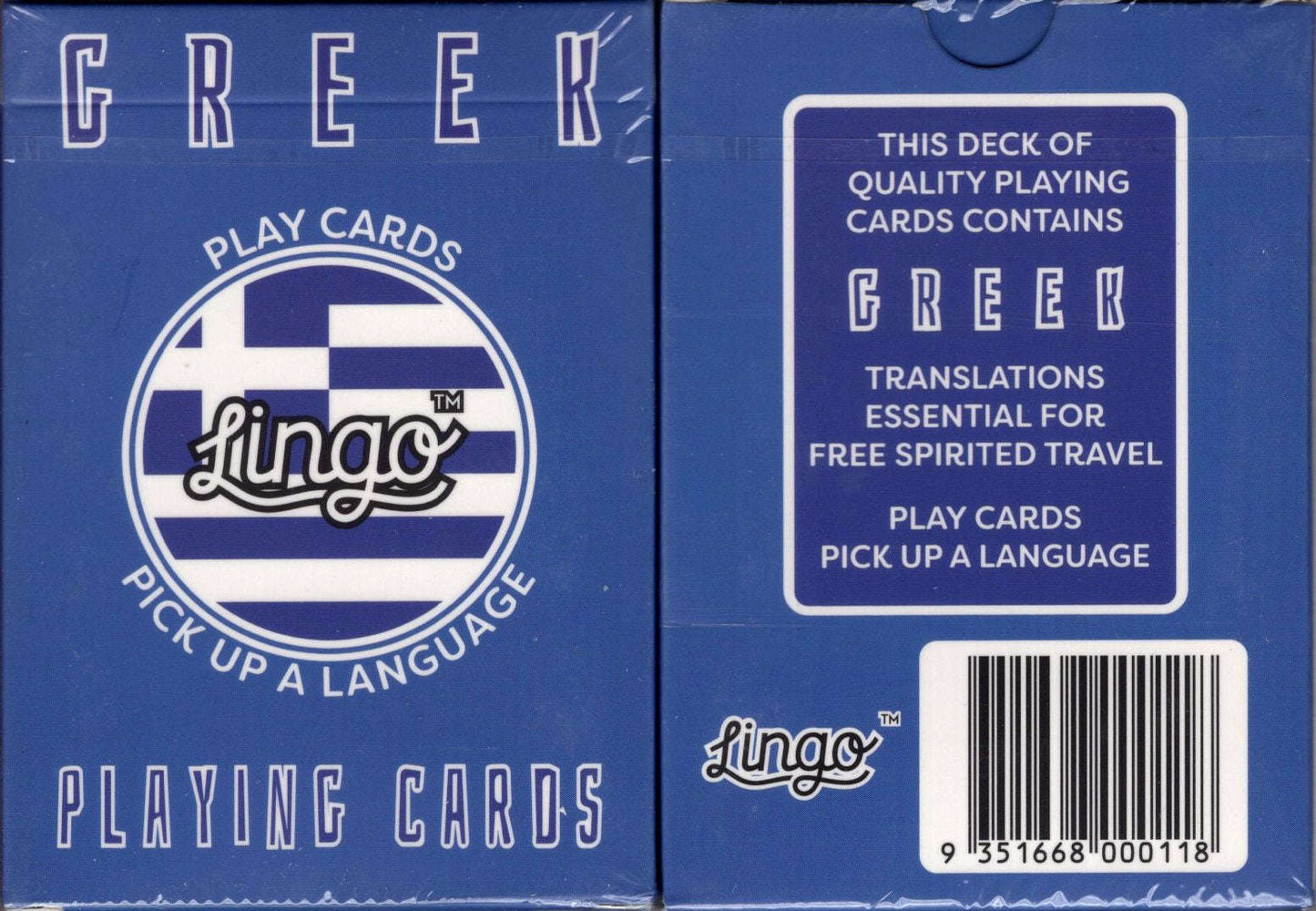 PlayingCardDecks.com-Greek Lingo Playing Cards
