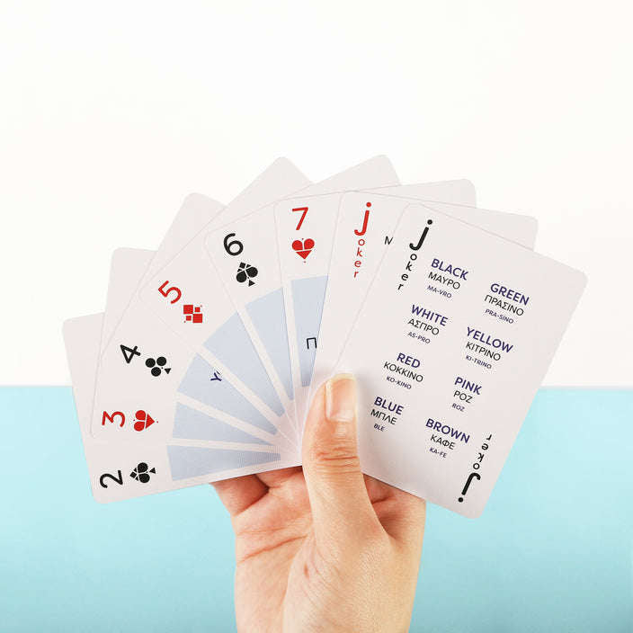 PlayingCardDecks.com-Greek Lingo Playing Cards