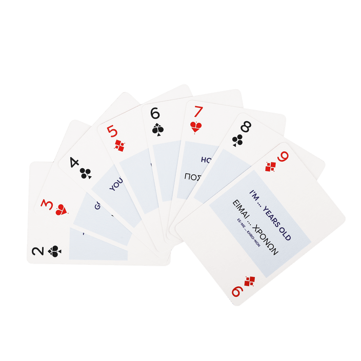 PlayingCardDecks.com-Greek Lingo Playing Cards