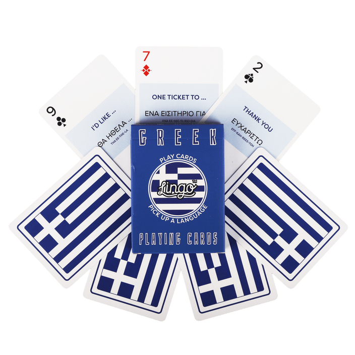 PlayingCardDecks.com-Greek Lingo Playing Cards
