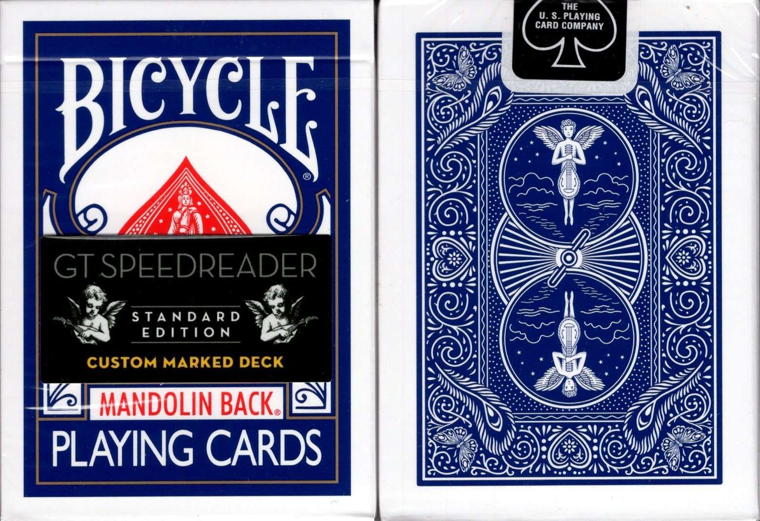 PlayingCardDecks.com-GT Speedreader Standard Mandolin Marked Bicycle Playing Cards: Blue