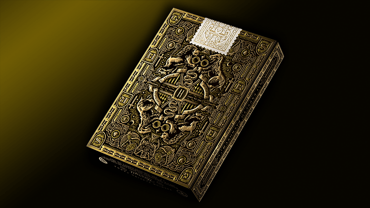 PlayingCardDecks.com-Harry Potter Hufflepuff Yellow Playing Cards USPCC