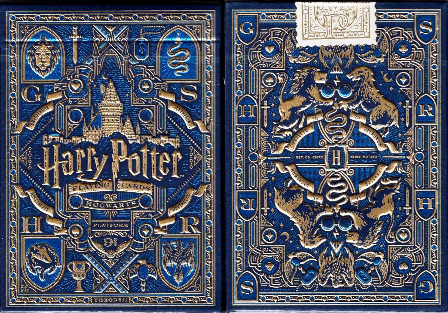 Harry Potter Blue Ravenclaw Playing Cards - Give Simple