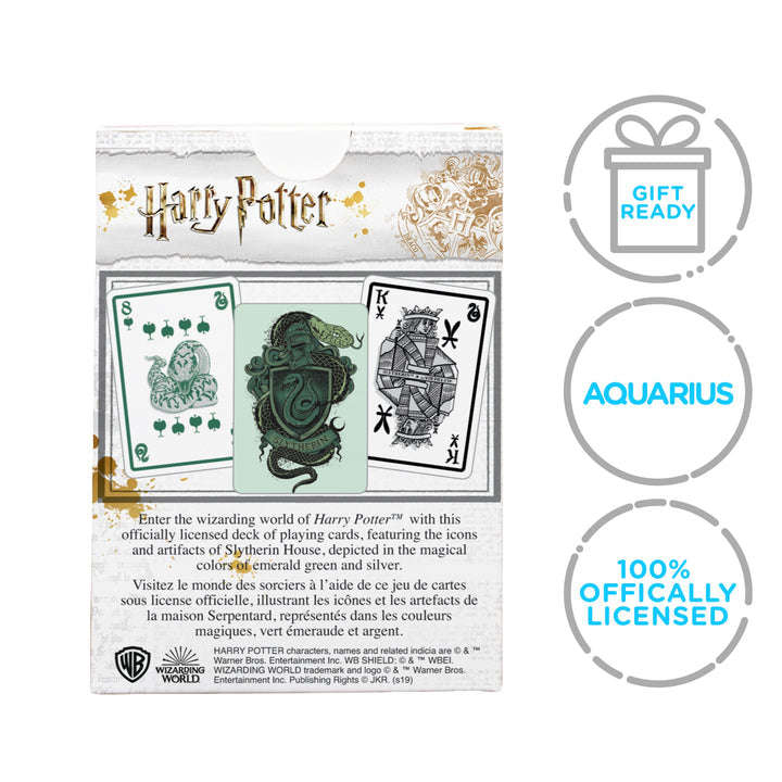 PlayingCardDecks.com-Harry Potter Slytherin Playing Cards Aquarius