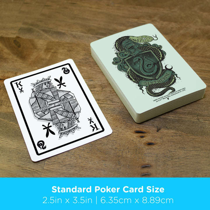 PlayingCardDecks.com-Harry Potter Slytherin Playing Cards Aquarius