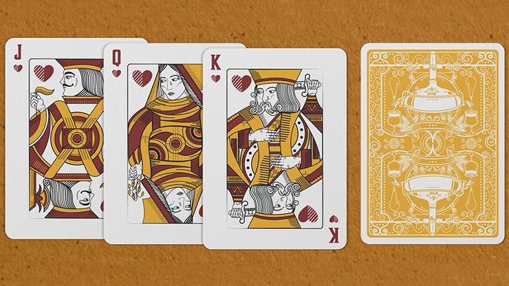 PlayingCardDecks.com-Hops & Barley Pale Gold Pilsner Playing Cards Cartamundi