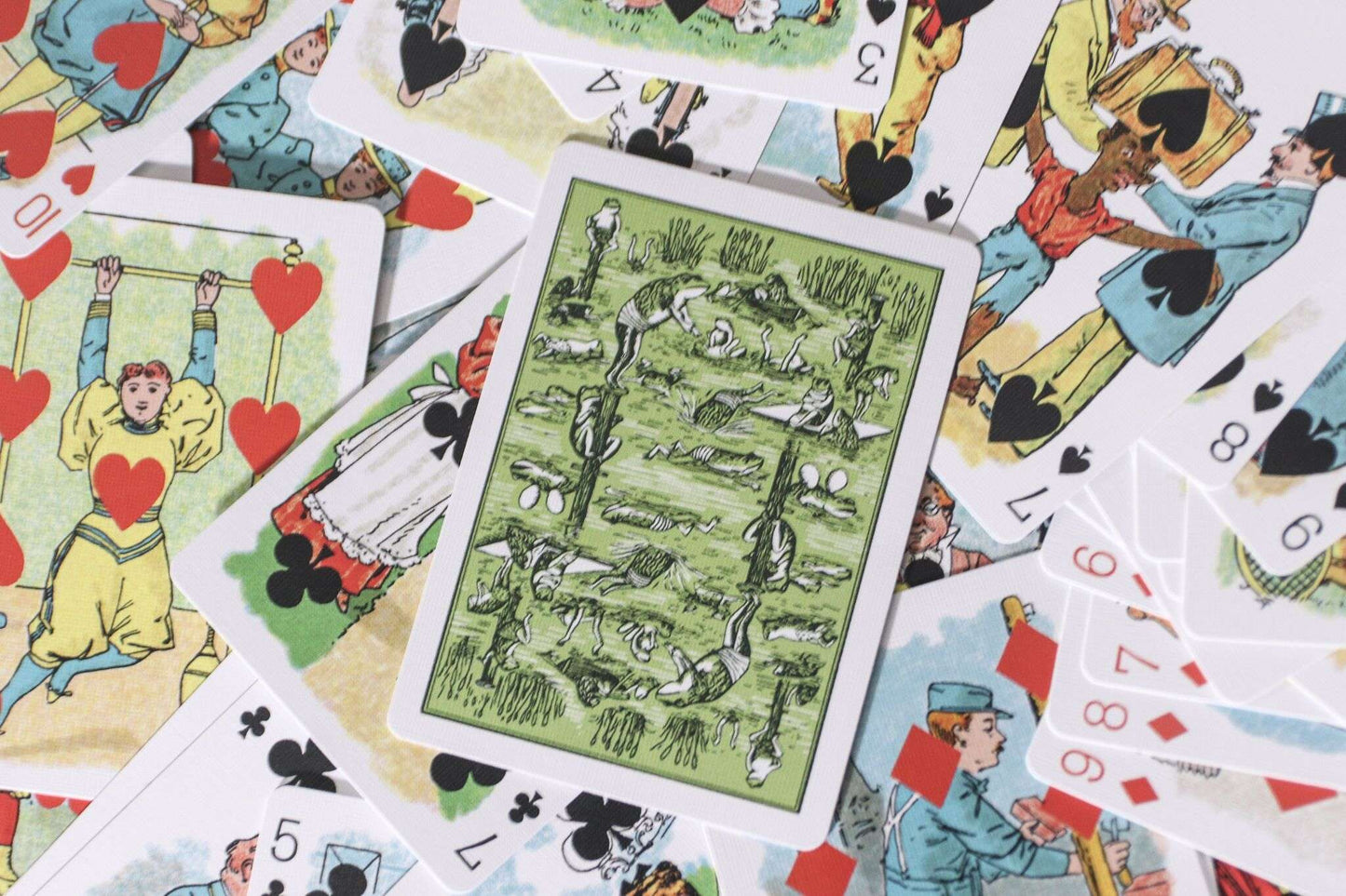 PlayingCardDecks.com-Hustling Joe Reproduction Gilded Playing Cards USPCC