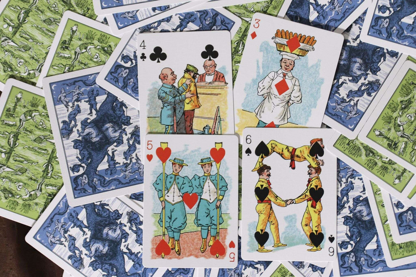 PlayingCardDecks.com-Hustling Joe Reproduction Gilded Playing Cards USPCC