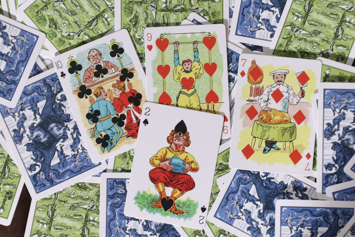 PlayingCardDecks.com-Hustling Joe Reproduction Gilded Playing Cards USPCC