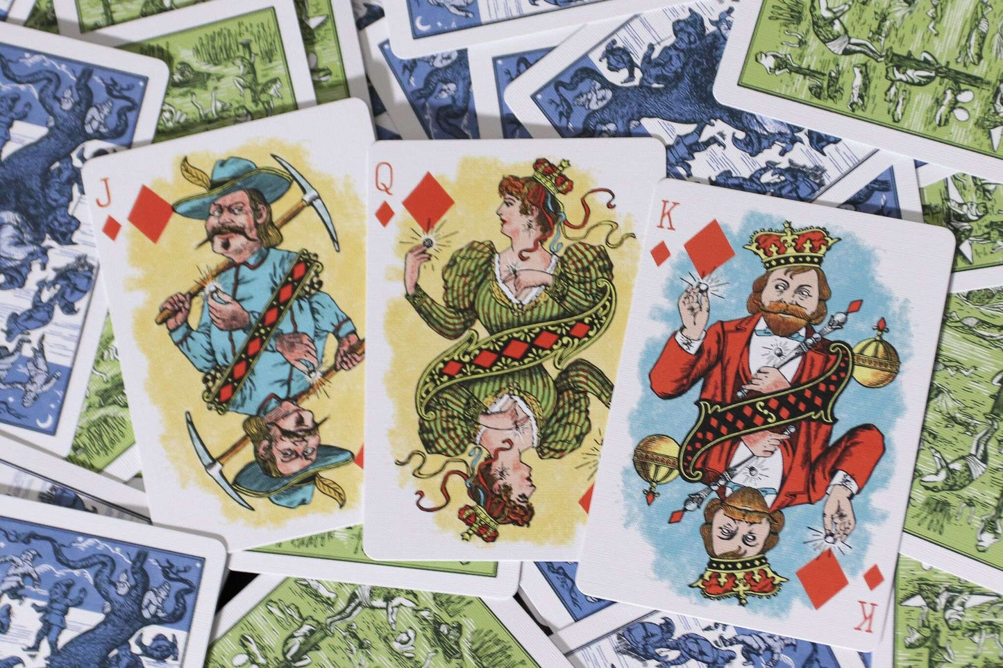 PlayingCardDecks.com-Hustling Joe Reproduction Gilded Playing Cards USPCC