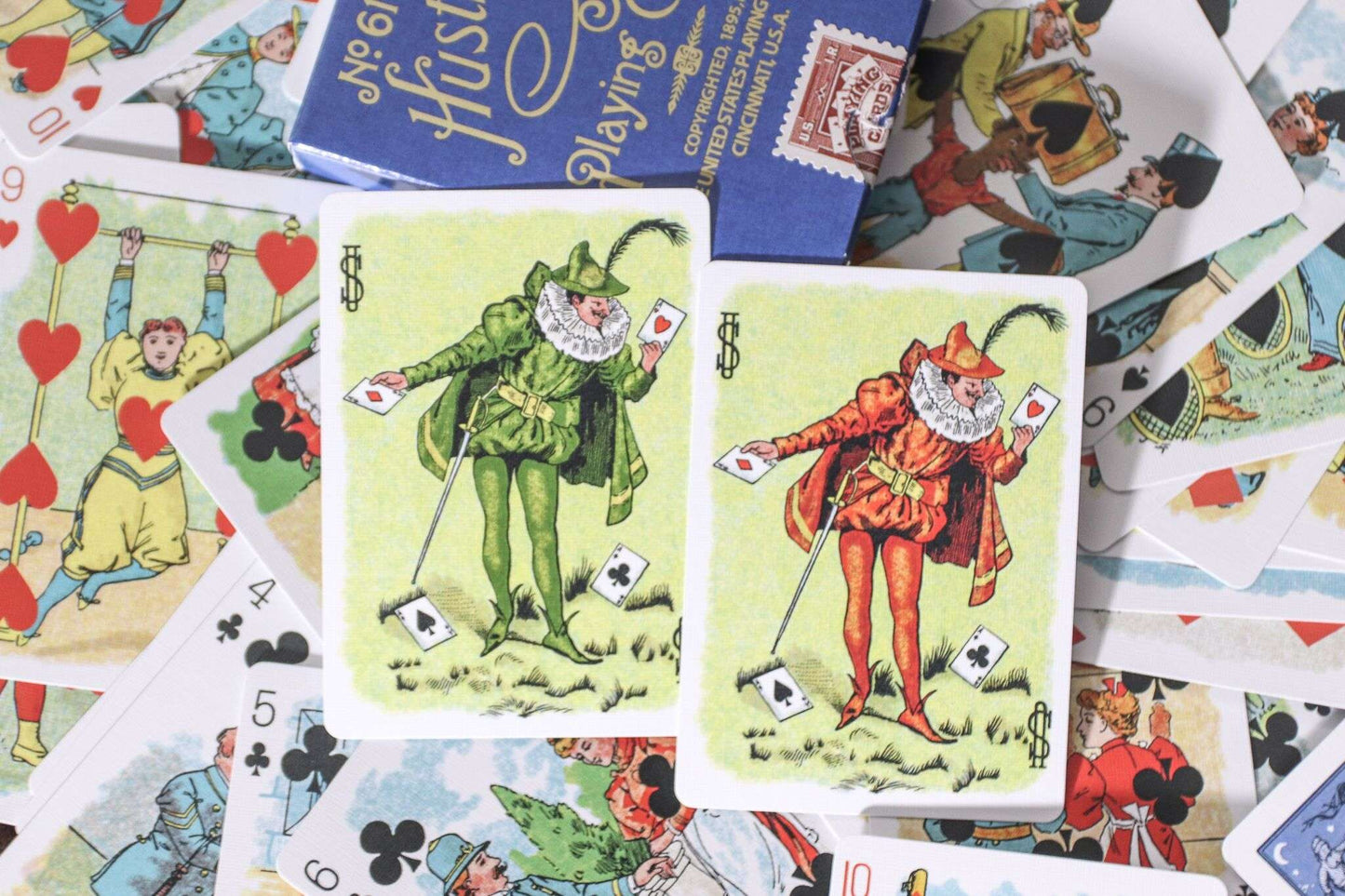 PlayingCardDecks.com-Hustling Joe Reproduction Gilded Playing Cards USPCC