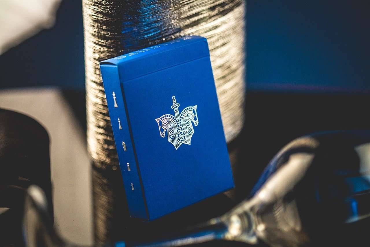 PlayingCardDecks.com-Blue Knights Playing Cards Cartamundi