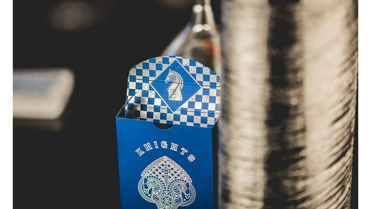 PlayingCardDecks.com-Blue Knights Playing Cards Cartamundi