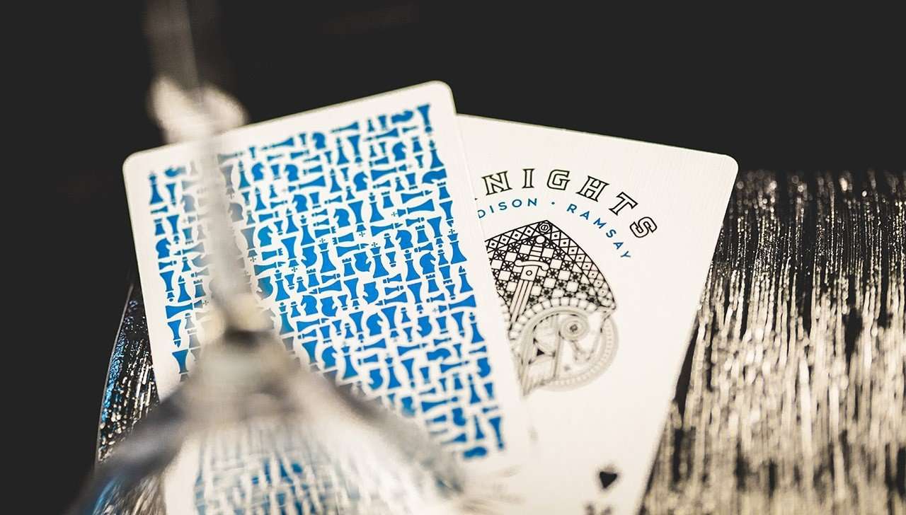 PlayingCardDecks.com-Blue Knights Playing Cards Cartamundi