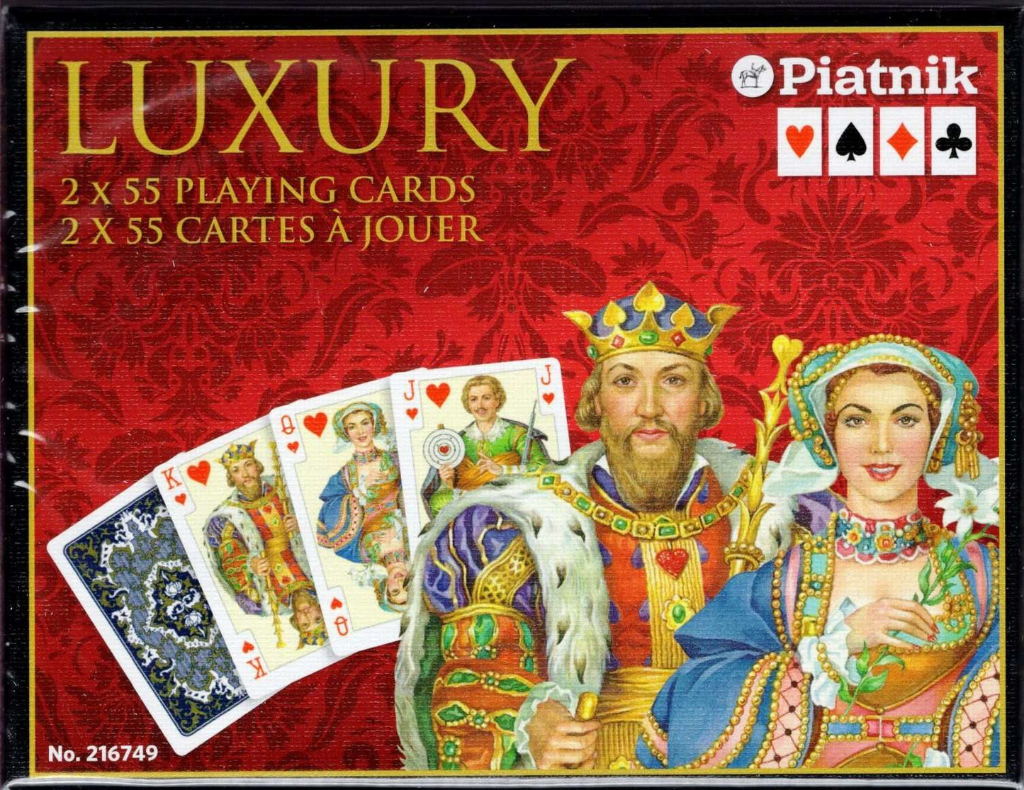 PlayingCardDecks.com-Luxury 2 Deck Set Bridge Playing Cards Piatnik