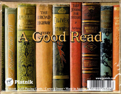 PlayingCardDecks.com-A Good Read 2 Deck Set Bridge Playing Cards Piatnik