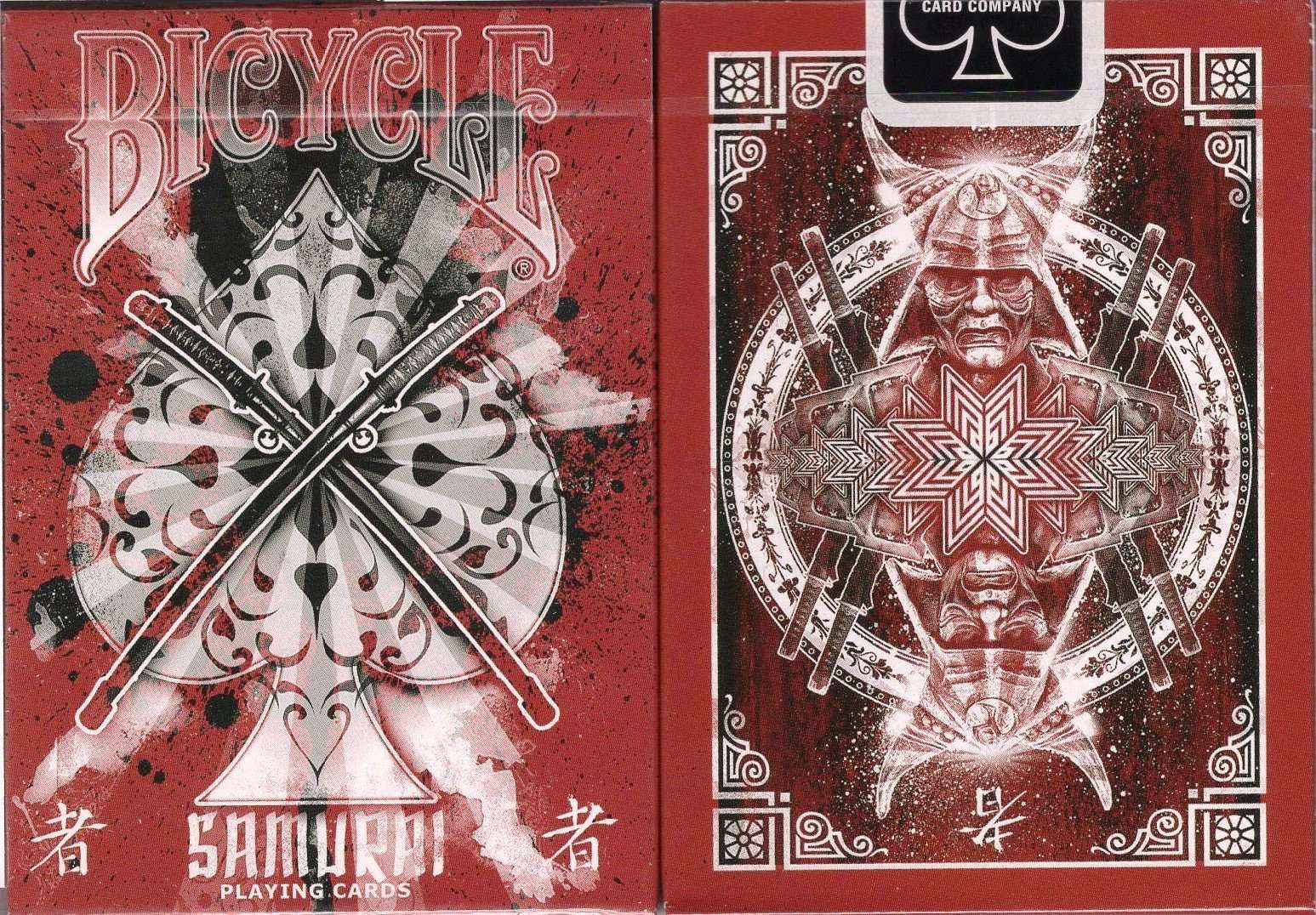 Samurai V3 Red Bicycle Playing Cards