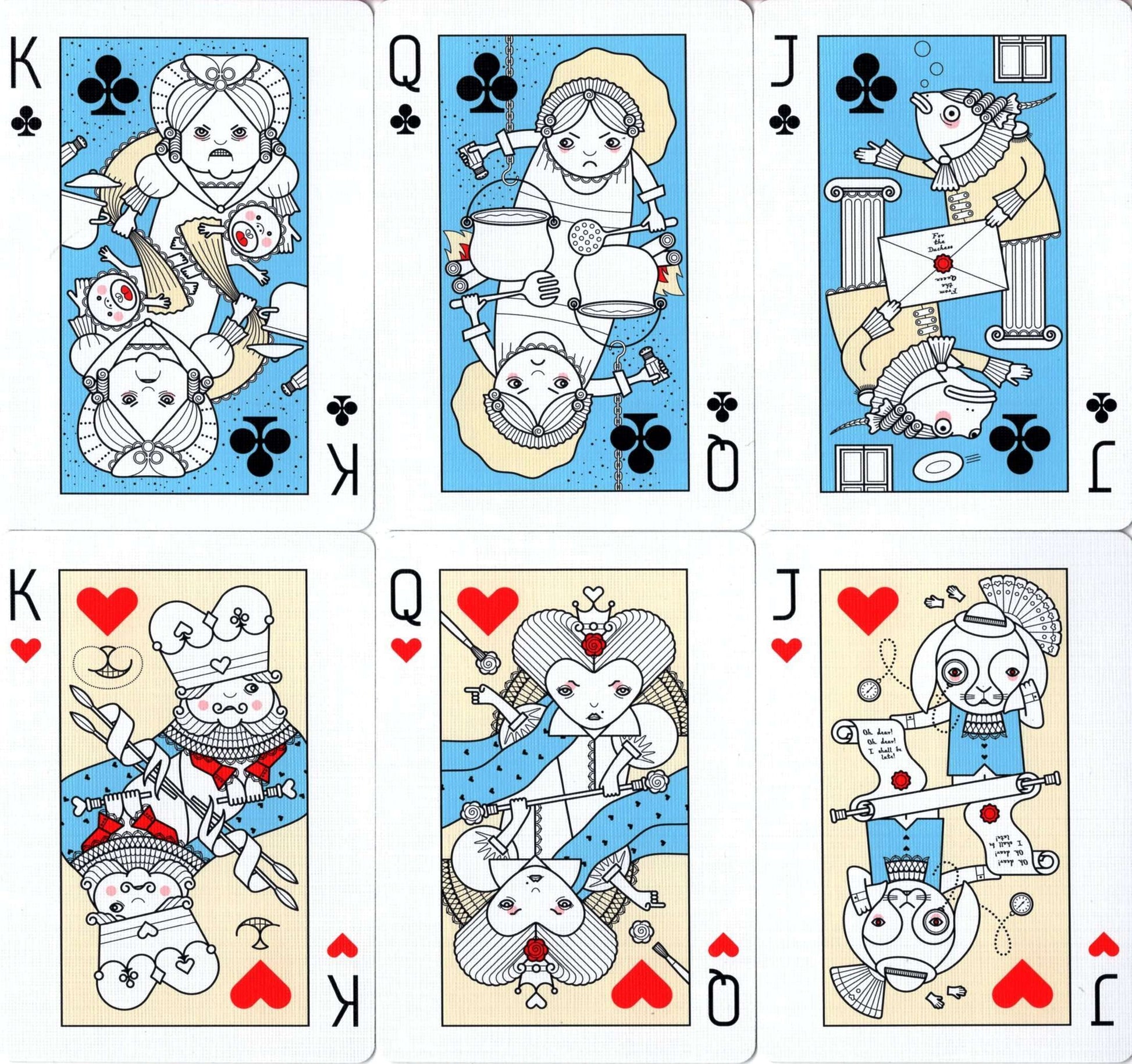 PlayingCardDecks.com-Alice in Wonderland Playing Cards USPCC