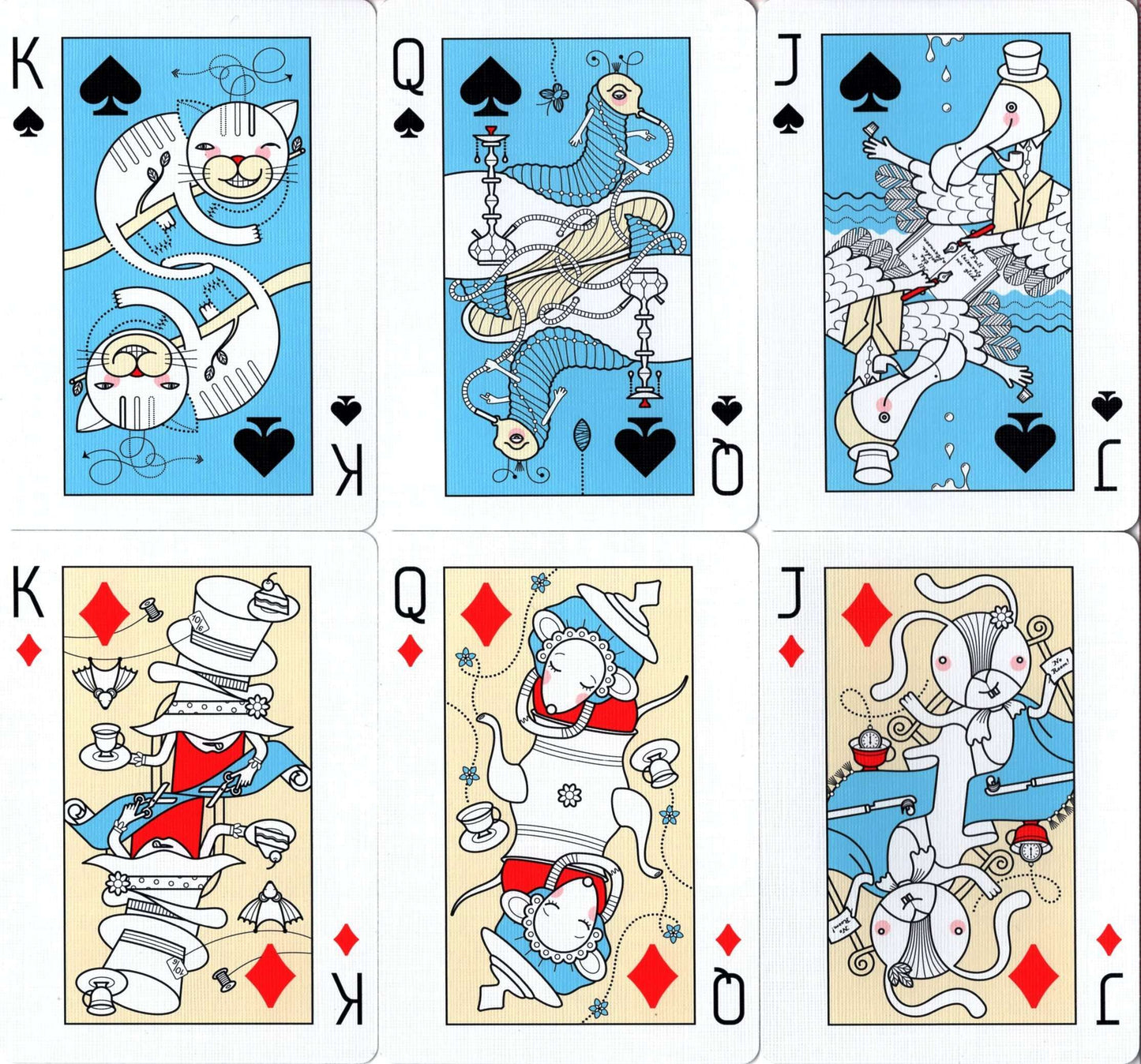 PlayingCardDecks.com-Alice in Wonderland Playing Cards USPCC