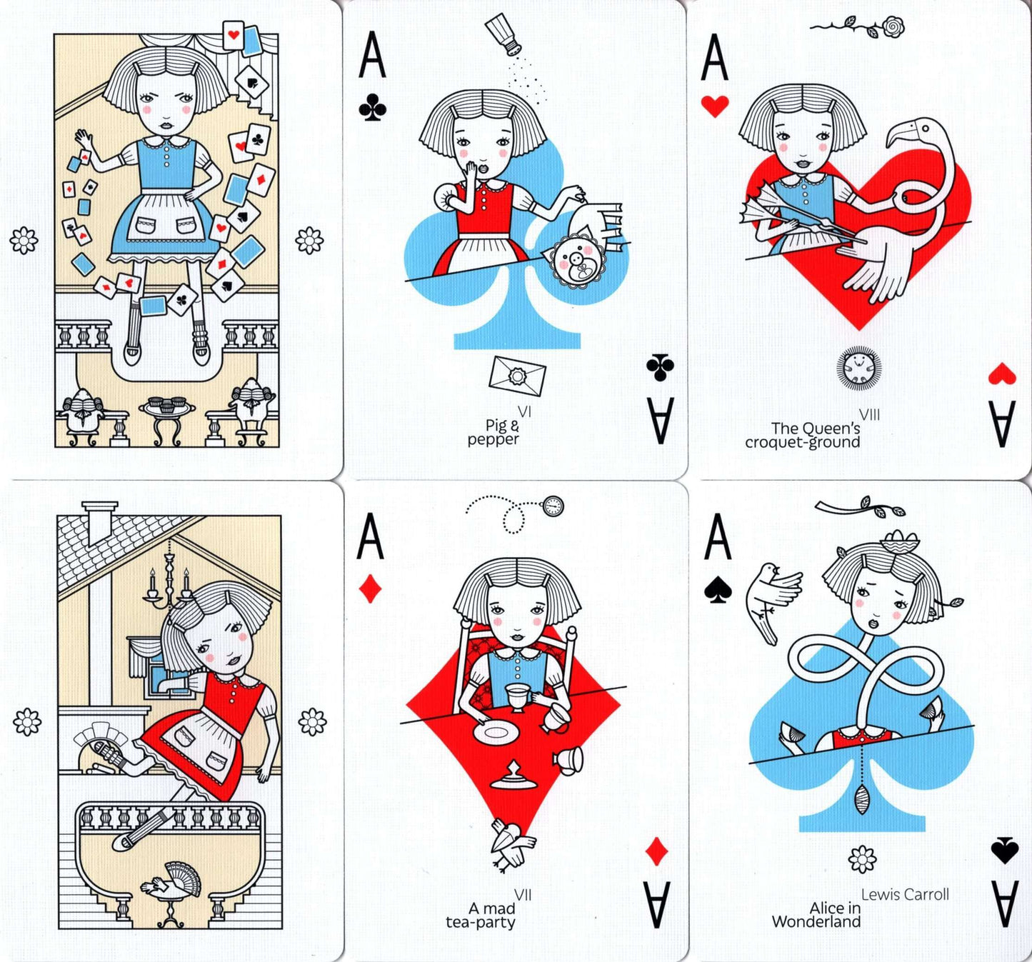 PlayingCardDecks.com-Alice in Wonderland Playing Cards USPCC