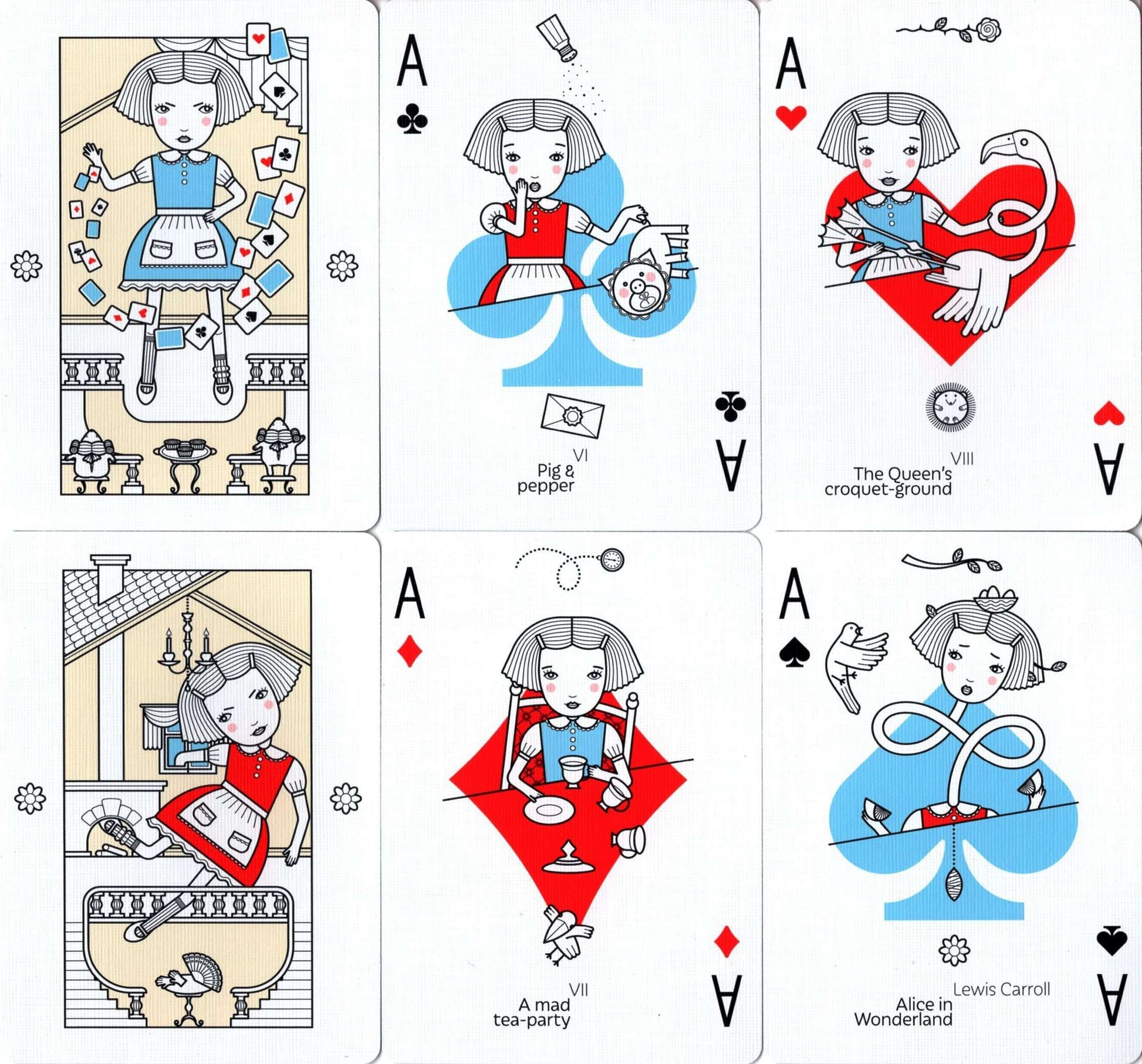 PlayingCardDecks.com-Alice in Wonderland Playing Cards USPCC