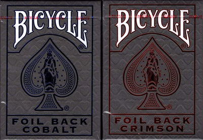 PlayingCardDecks.com-Foil Back v2 Bicycle Playing Cards: 2 Deck Set