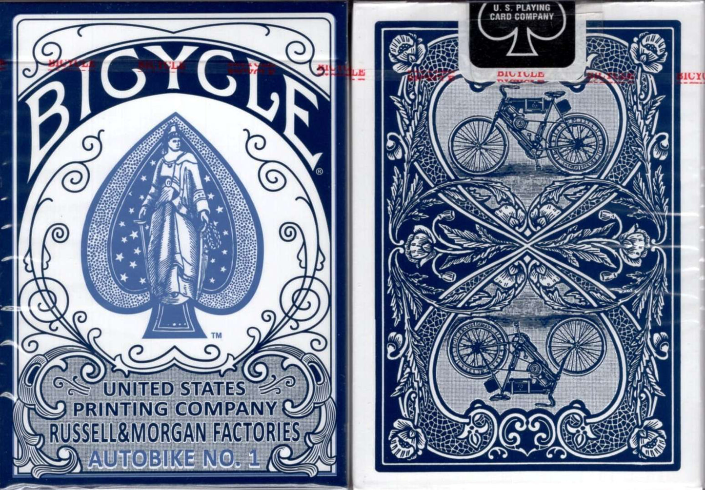 PlayingCardDecks.com-Autobike No. 1 Bicycle Playing Cards: Blue