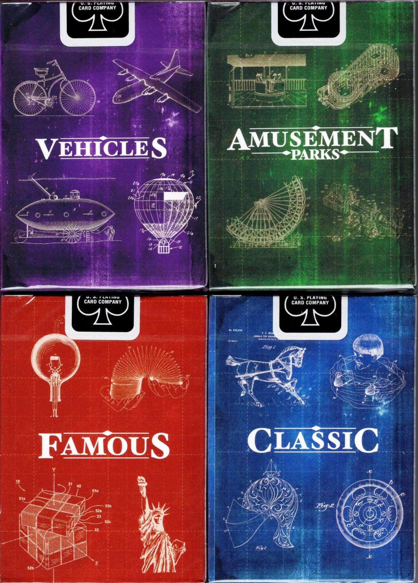 PlayingCardDecks.com-Art of the Patent Playing Cards USPCC