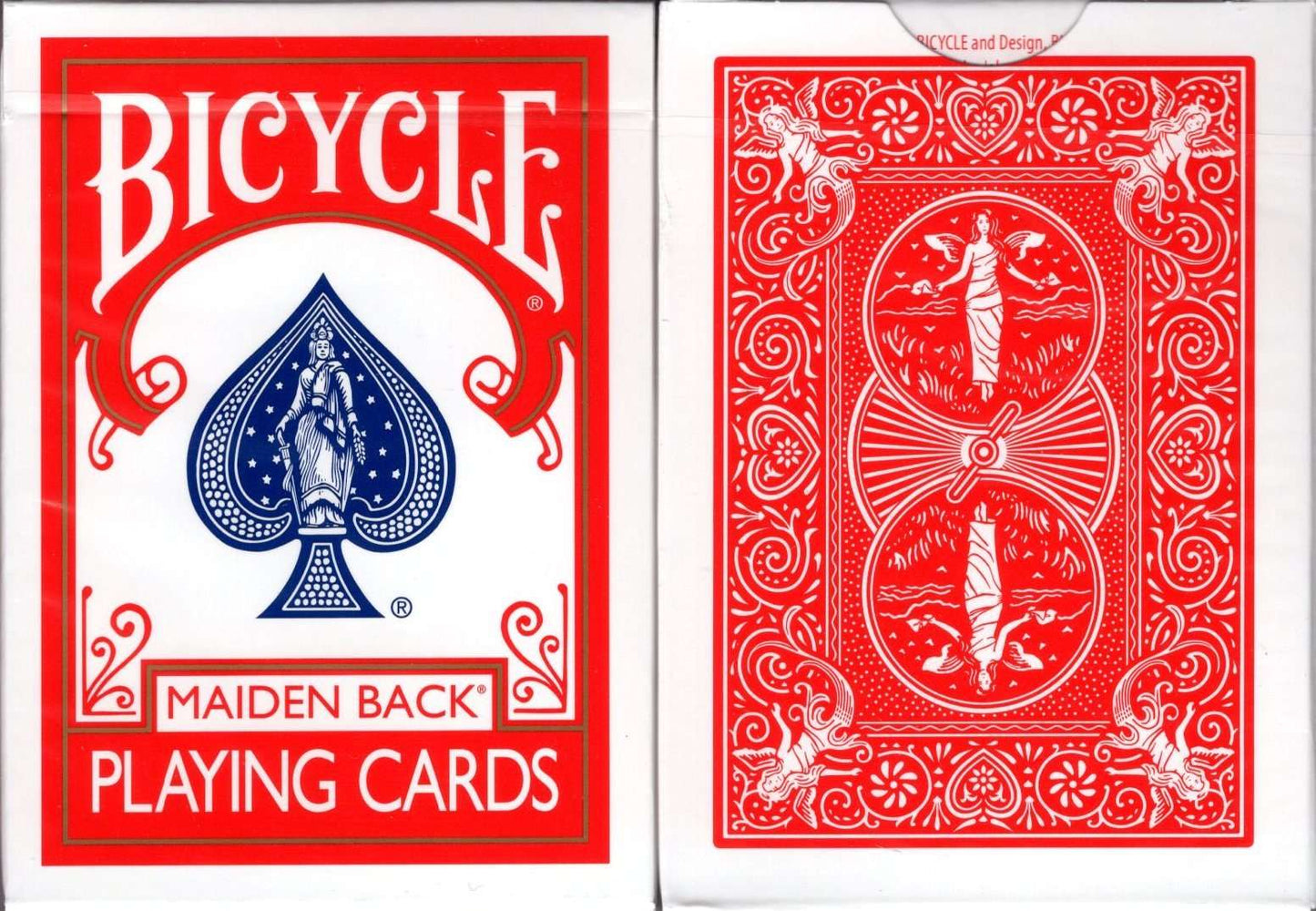 PlayingCardDecks.com-Marked Maiden Back Bicycle Playing Cards: Red