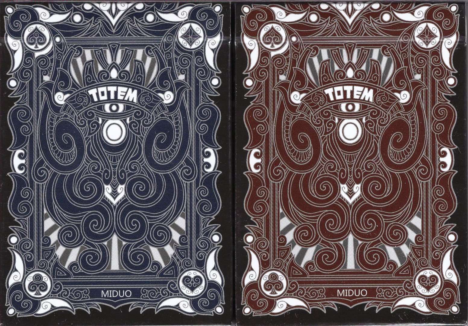 PlayingCardDecks.com-Totem Playing Cards USPCC - Blue & Red