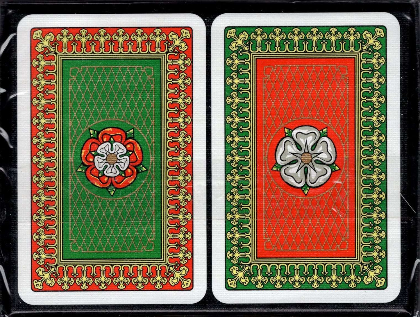 PlayingCardDecks.com-Tudor Rose 2 Deck Set Bridge Size Playing Cards Piatnik