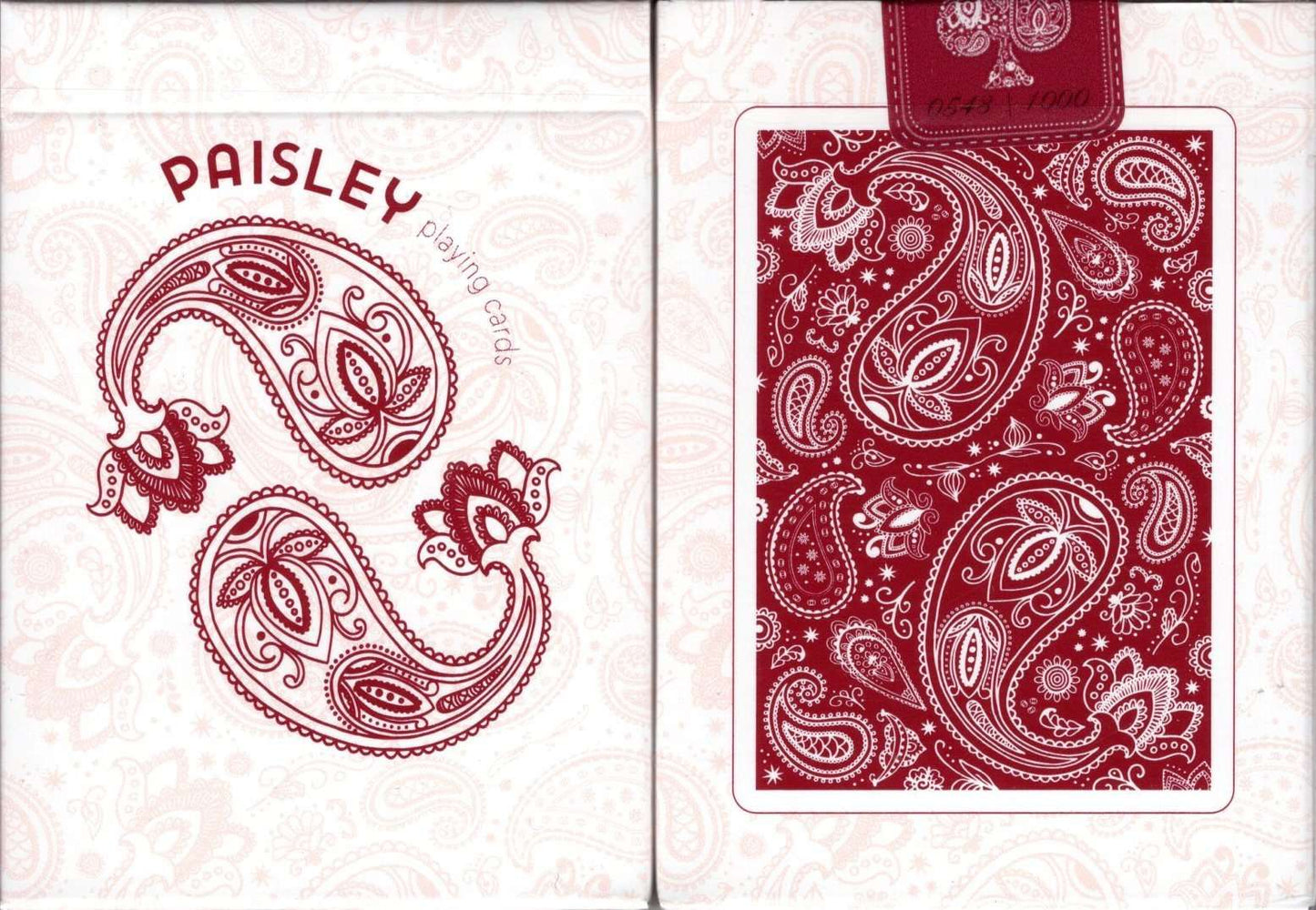 Paisley Limited Edition Marked Playing Cards USPCC