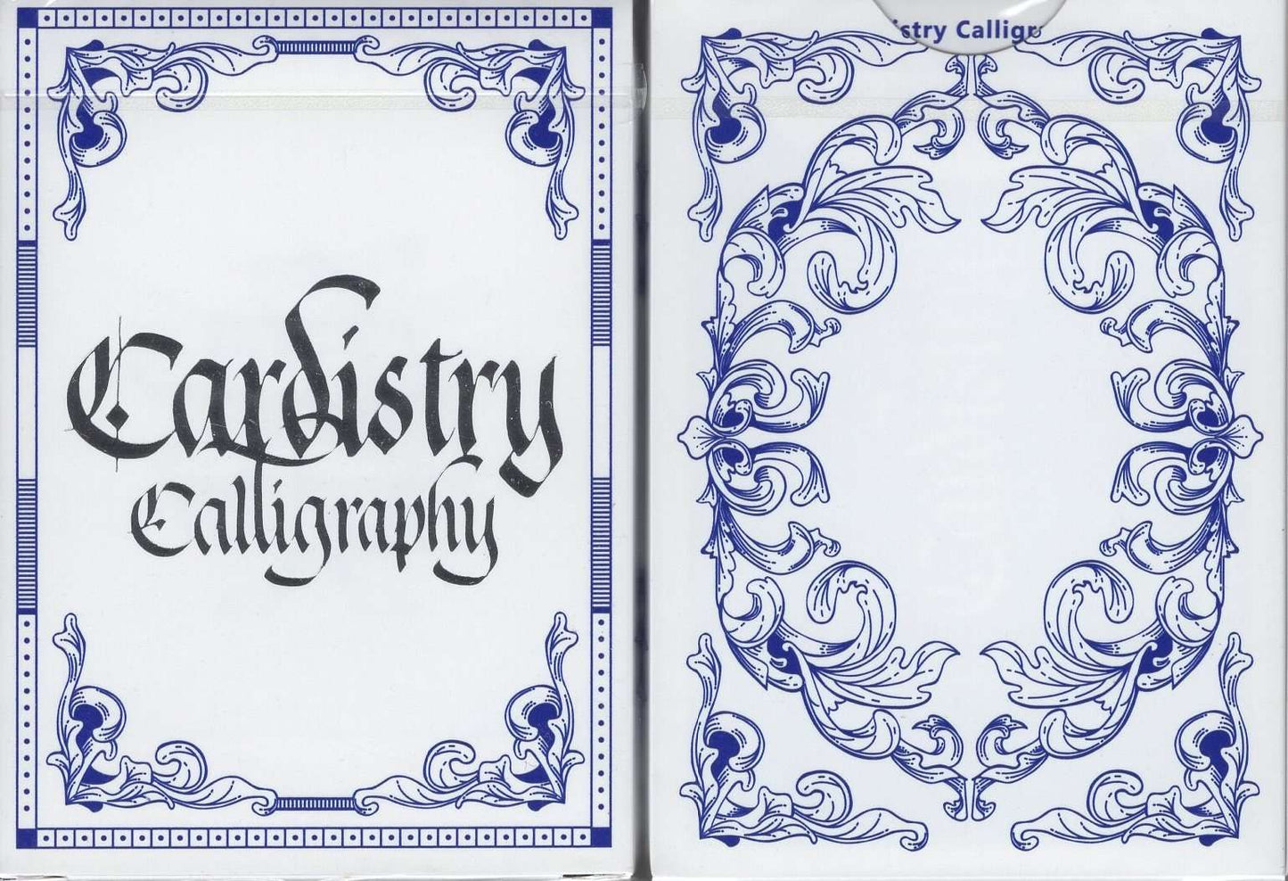 Cardistry Calligraphy Playing Cards - Blue & Red