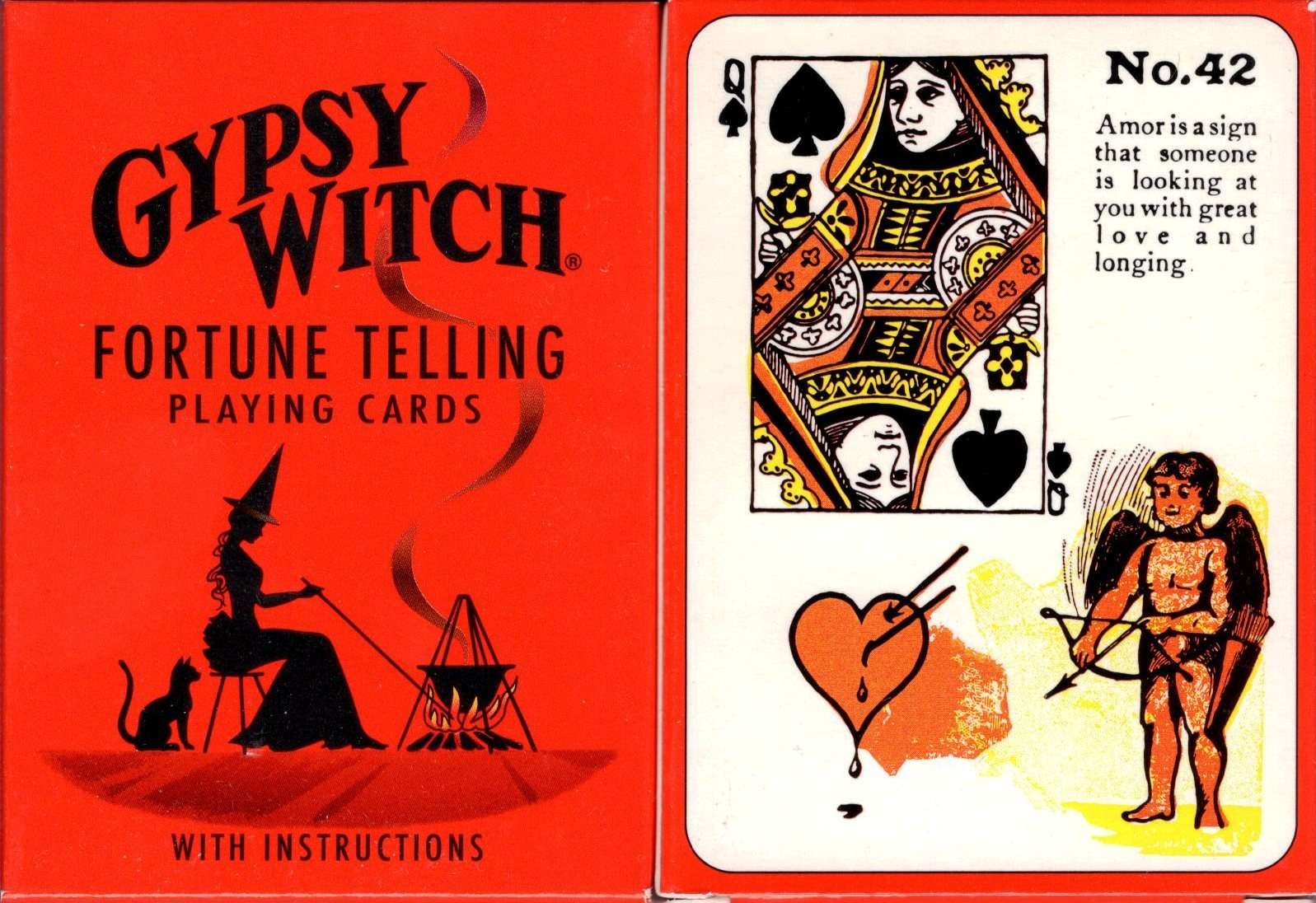 baseball Bærbar Resistente Gypsy Witch Fortune Telling Playing Cards USGS – PlayingCardDecks.com