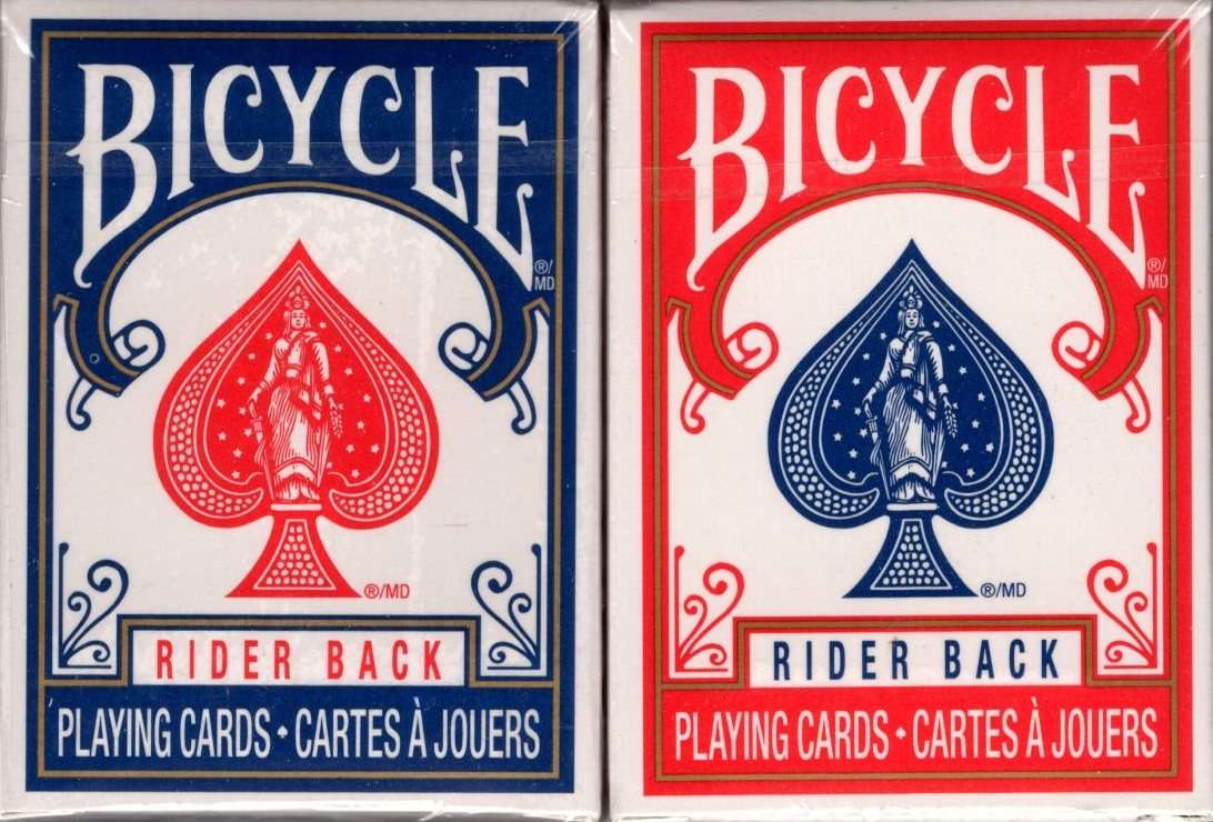 Mini Bicycle Rider Back Playing Cards Deck Set - Main Image