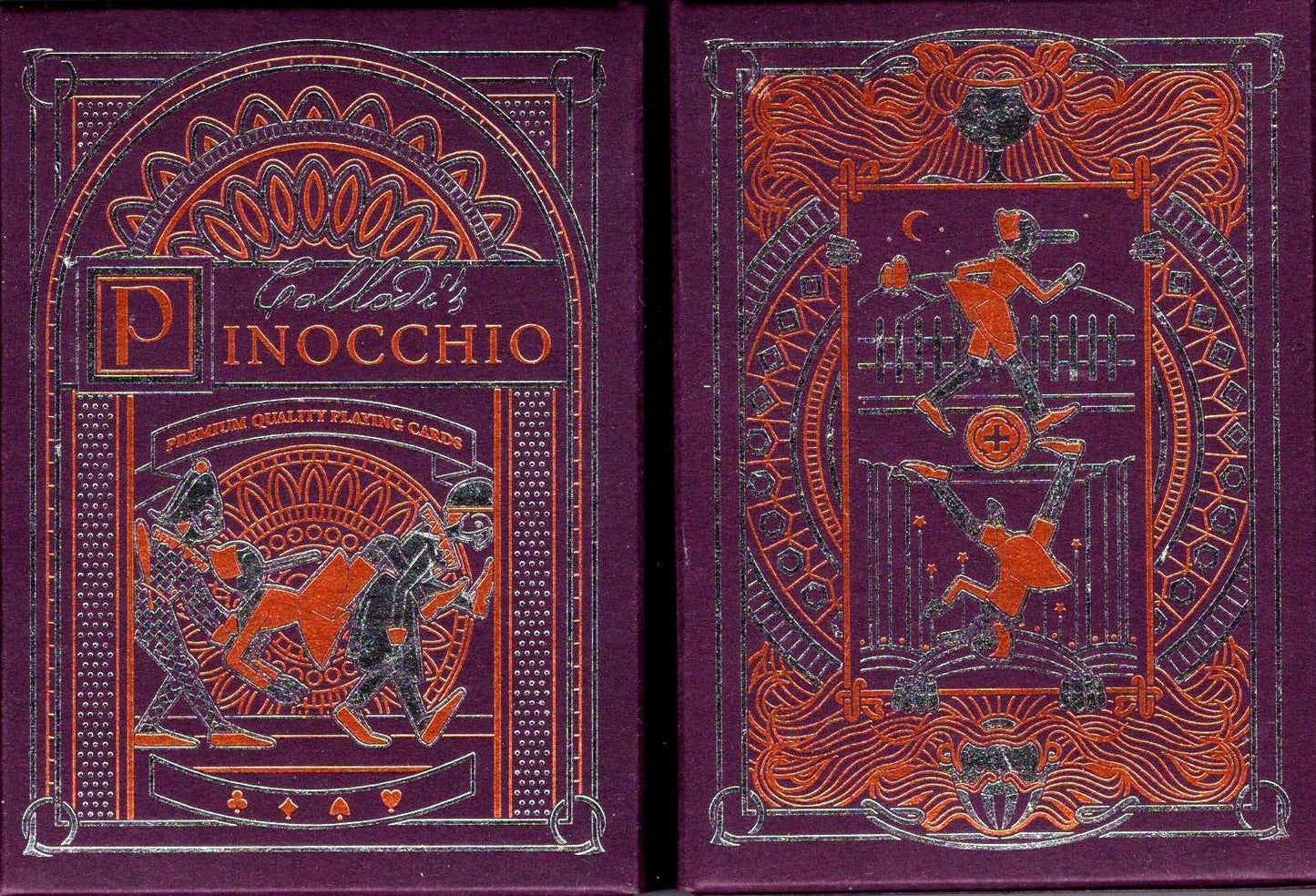 PlayingCardDecks.com-Pinocchio Playing Cards Collodi's 2 Deck Set USPCC