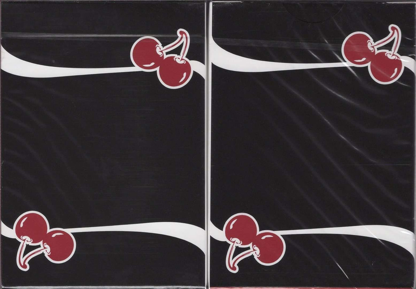 PlayingCardDecks.com-Cherry Casino V3 Black Playing Cards USPCC