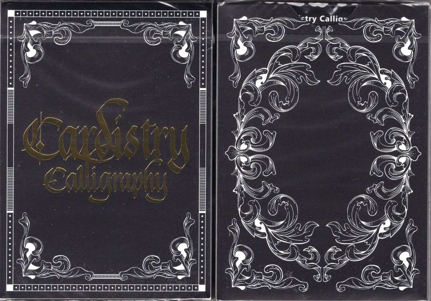 PlayingCardDecks.com-Cardistry Calligraphy Golden Foil Playing Cards TPCC