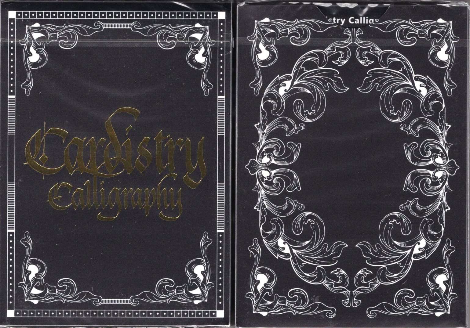 PlayingCardDecks.com-Cardistry Calligraphy Golden Foil Playing Cards TPCC