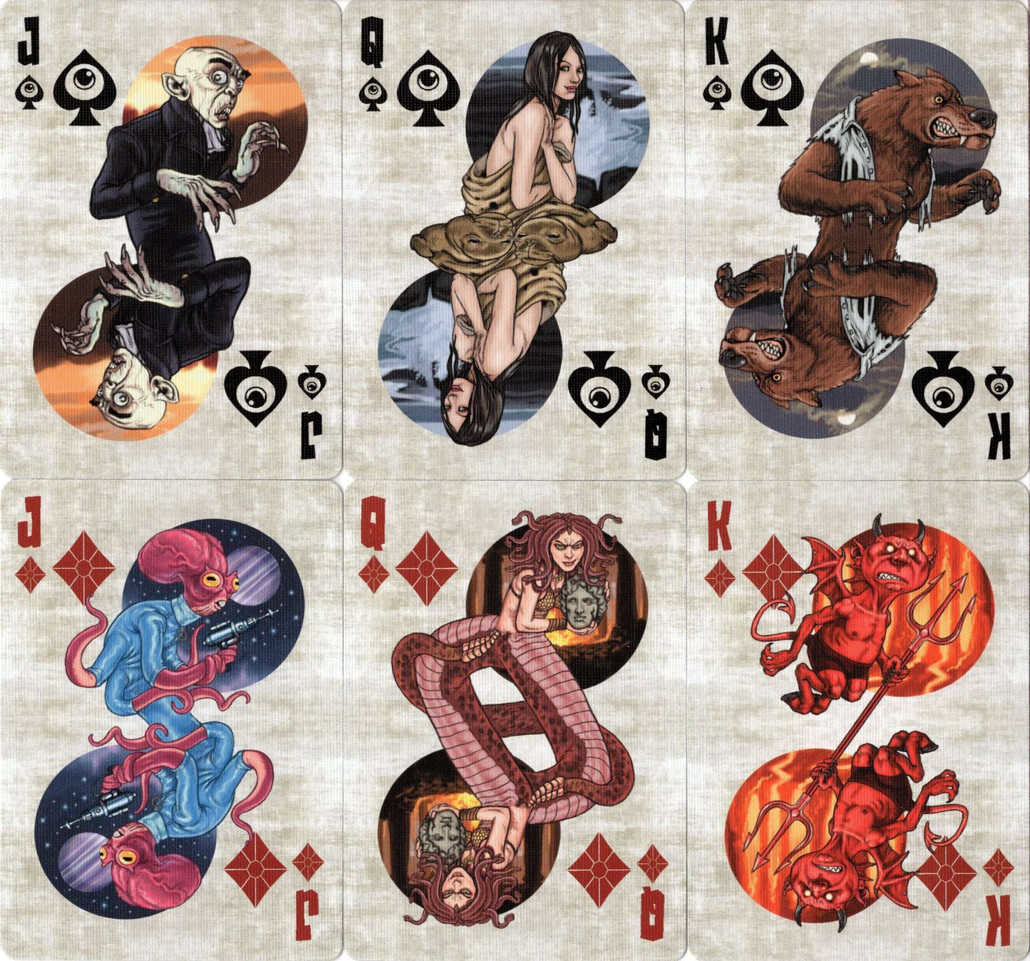 PlayingCardDecks.com-Monster Bicycle Playing Cards