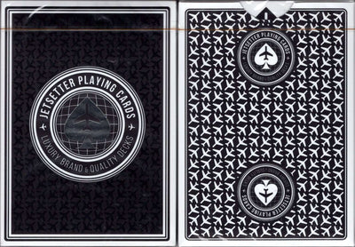 PlayingCardDecks.com-Jetsetter Premier Private Reserve Jet Black Playing Cards EPCC