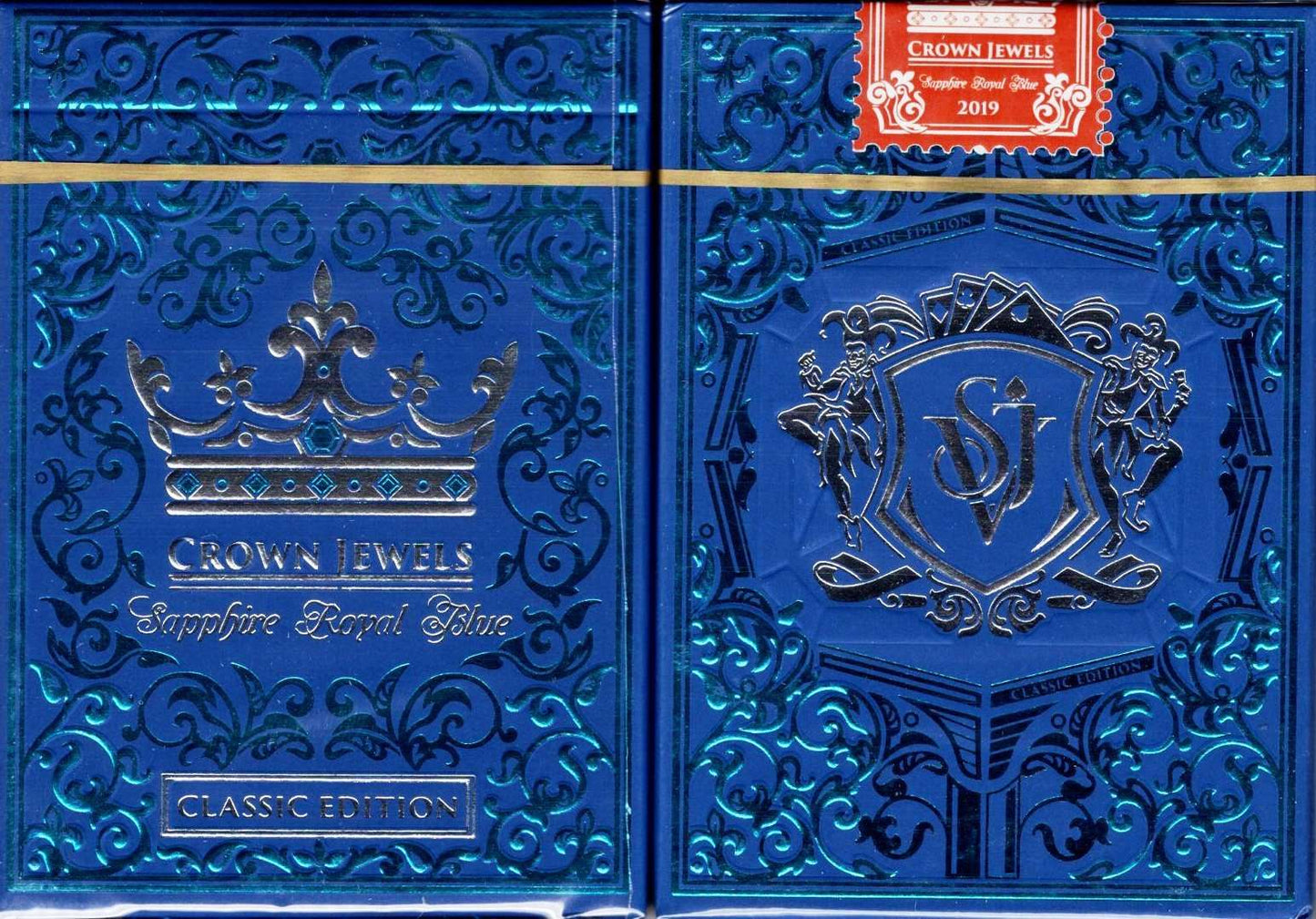 PlayingCardDecks.com-Crown Jewels Sapphire Classic Edition Playing Cards SPCC