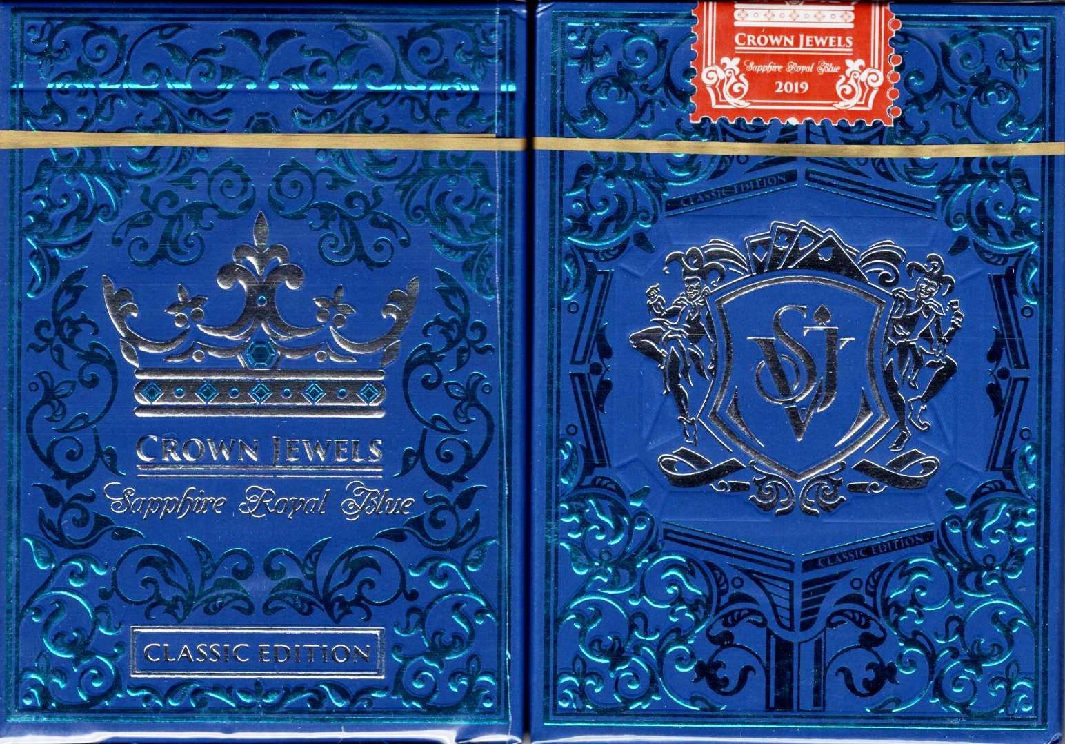 PlayingCardDecks.com-Crown Jewels Sapphire Classic Edition Playing Cards SPCC