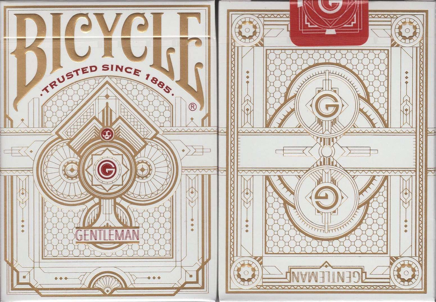 PlayingCardDecks.com-Gentleman White Bicycle Playing Cards