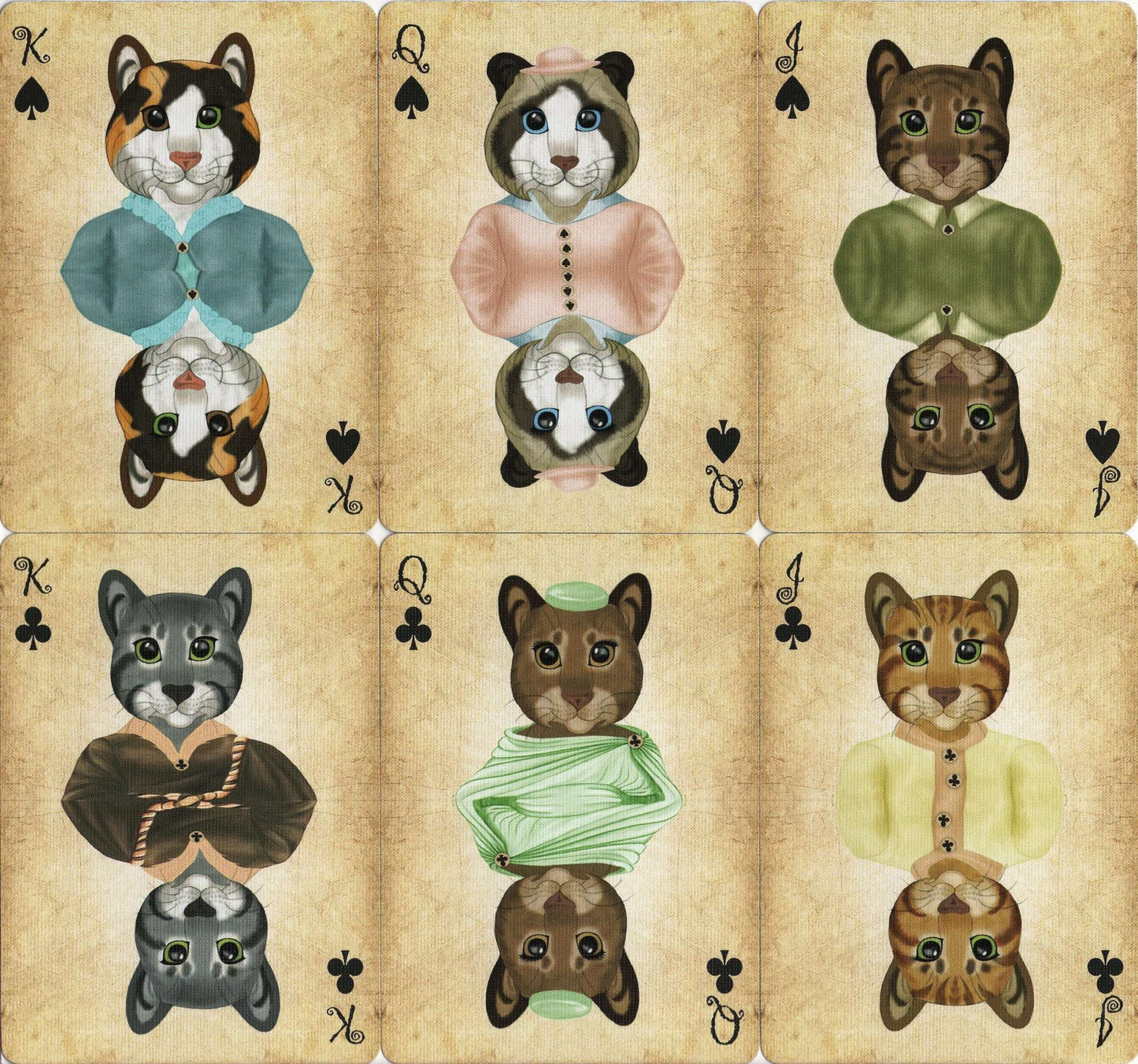 PlayingCardDecks.com-Friendly Felines Playing Cards USPCC