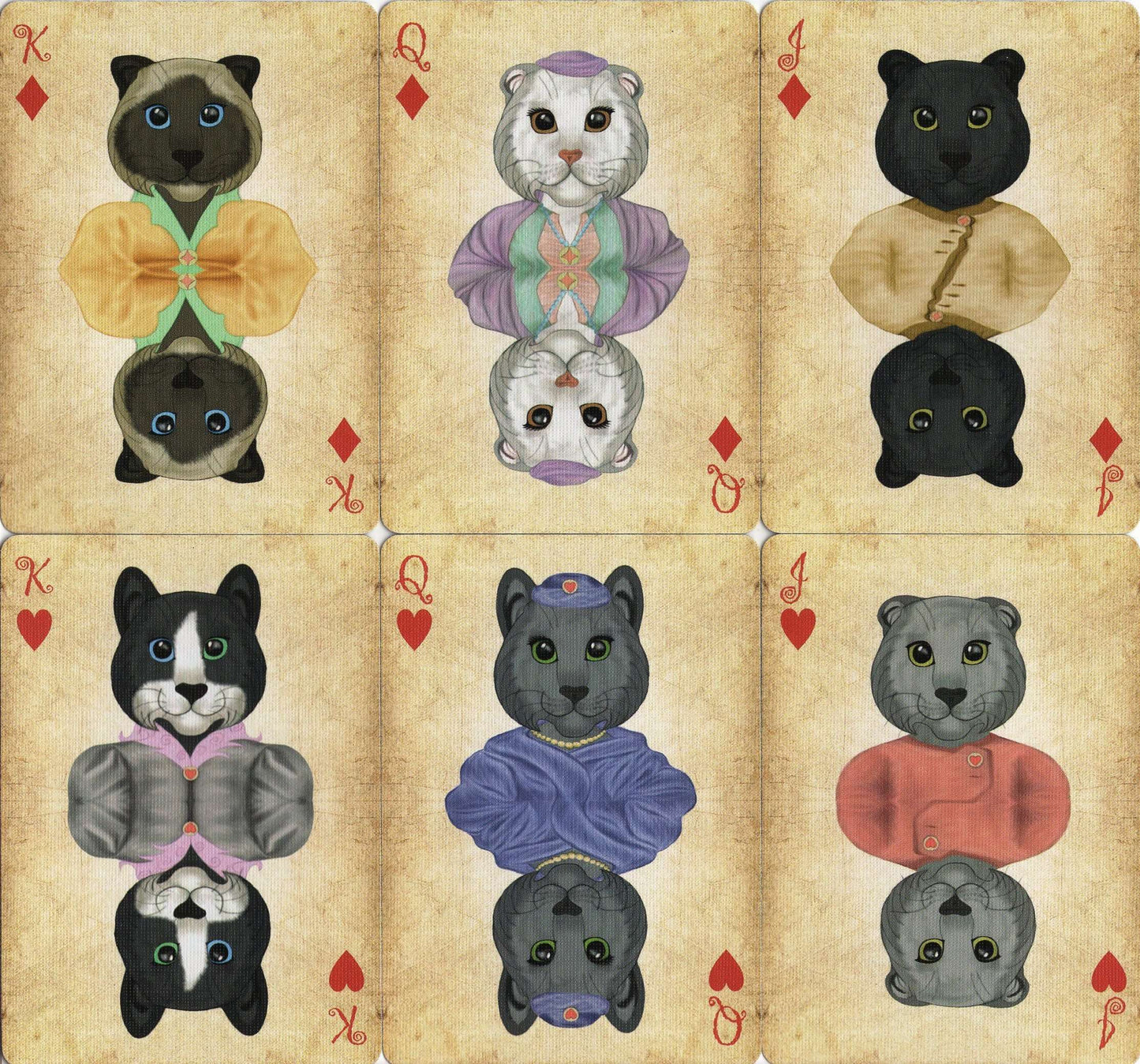 PlayingCardDecks.com-Friendly Felines Playing Cards USPCC