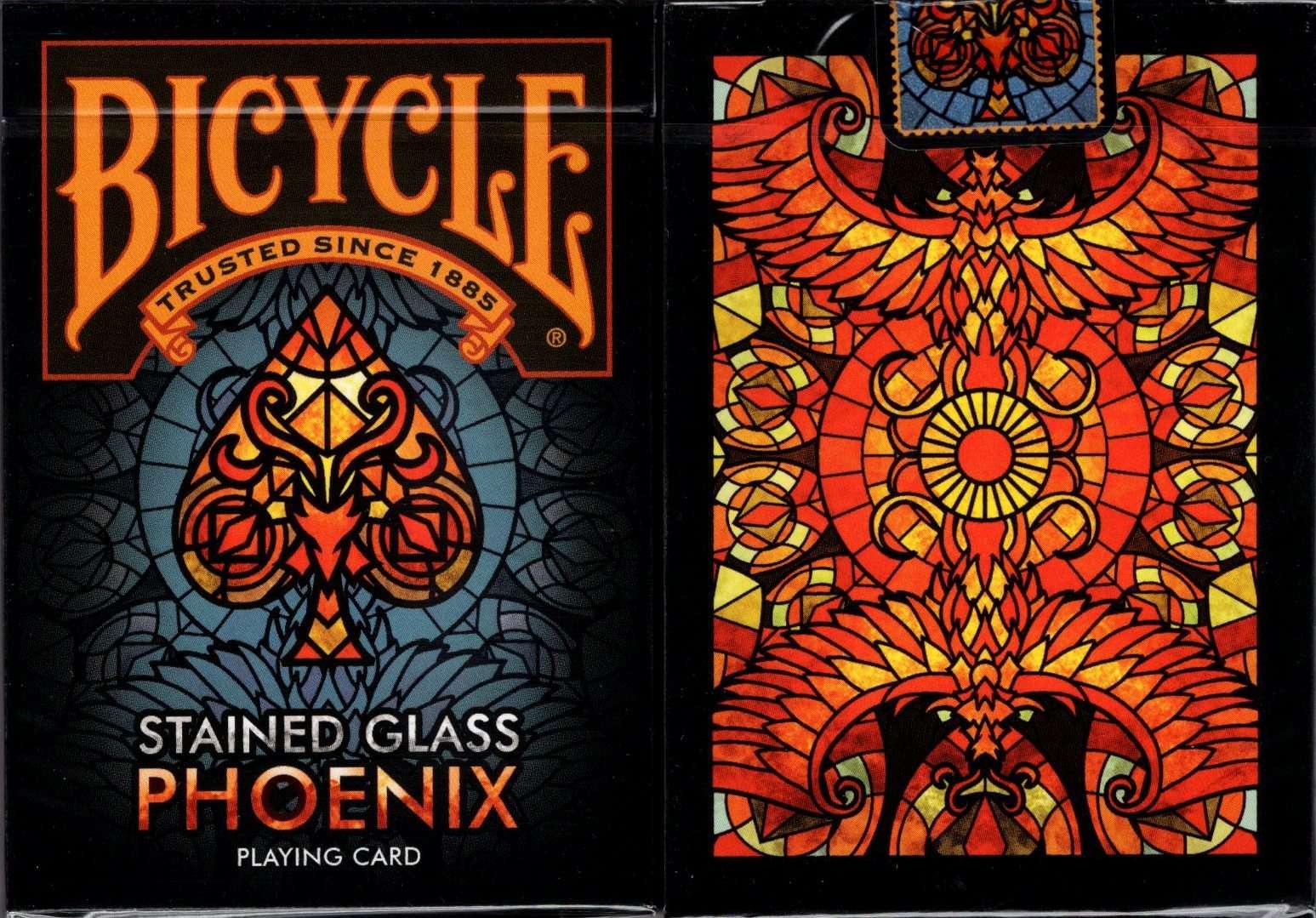 Stained glass playing discount cards