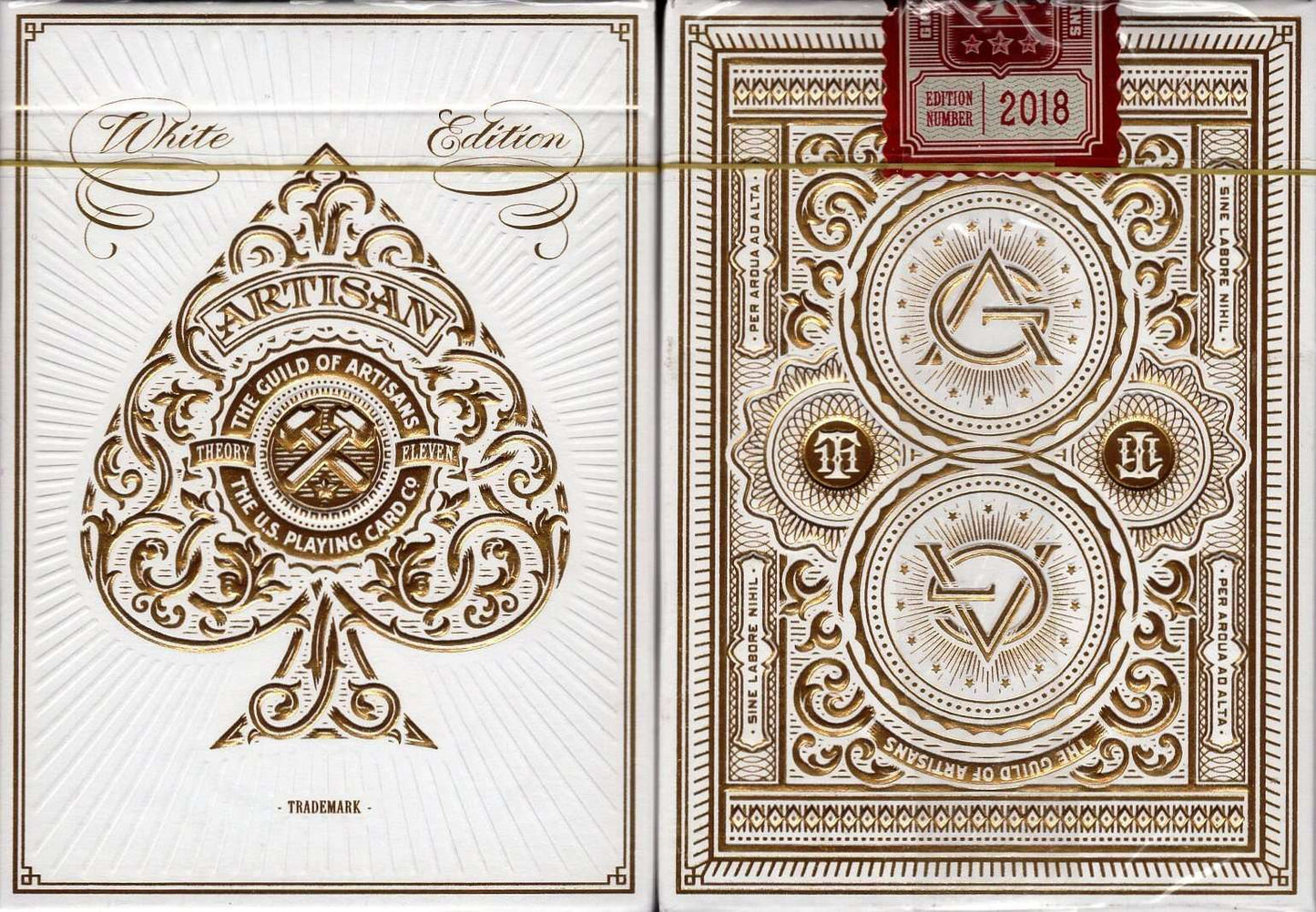 PlayingCardDecks.com-Artisan White Playing Cards USPCC